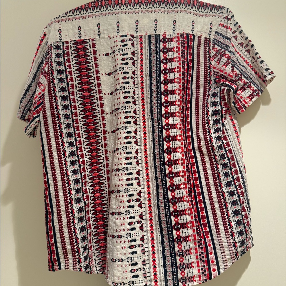 Men's Multicolor Patterned Casual Shirt - Picture 3 of 3